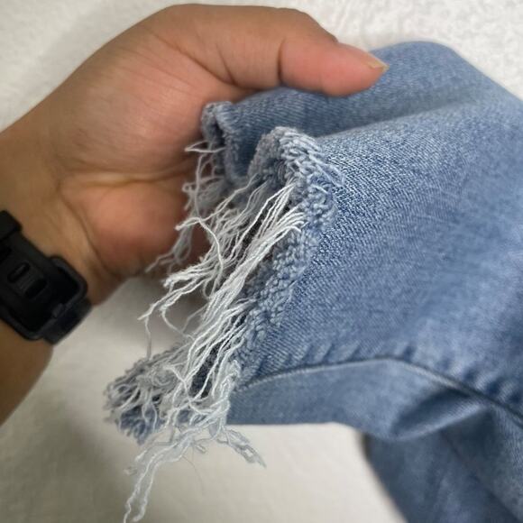 Universal Thread Womens Jeans Size 24 High Rise Straight Crop Denim Blue - Picture 13 of 16